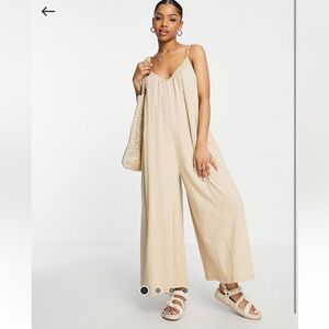 Gauze summer maxi jumpsuit